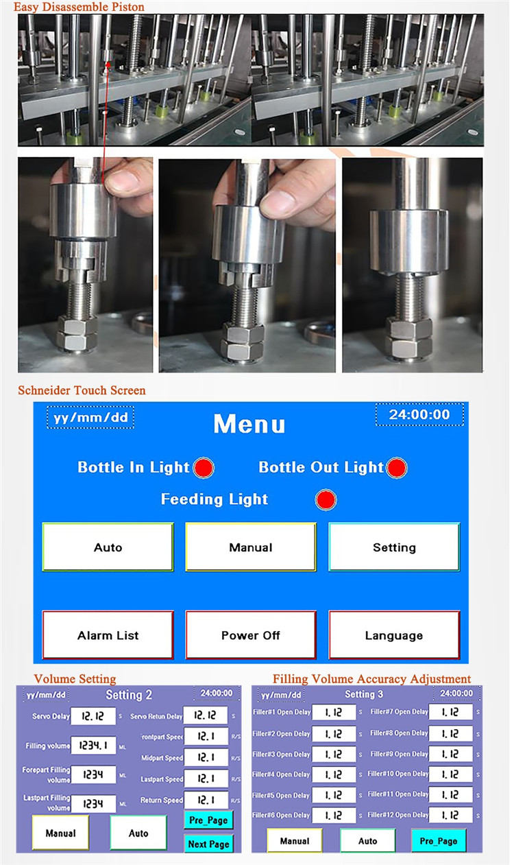 Awtomatikong Servo Motor Bottle Filling Machine 6