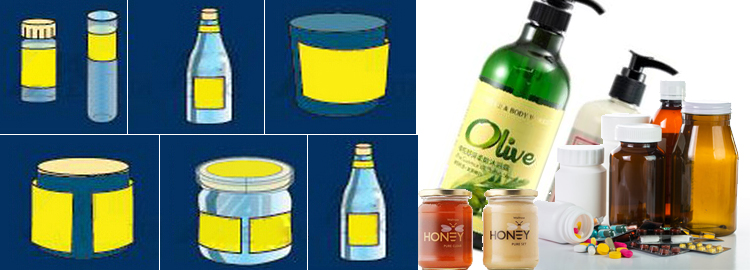 T Vertical Type Awtomatikong Round Container Labeling Machine