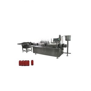 Maliit na bote ng mga patak ng mata, makinang pagpuno ng polish ng kuko at capping machine